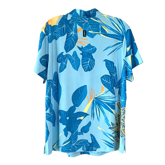 JAMIE SADOCK Size XL Blue Savannah Tropics Short Sleeve Activewear Pullover Top - Picture 8 of 10